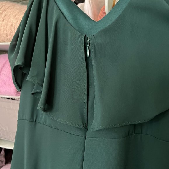 Birdy Grey – Jane Convertible Maxi Bridesmaid Dress (Hemmed) – Emerald Green - Picture 3 of 6